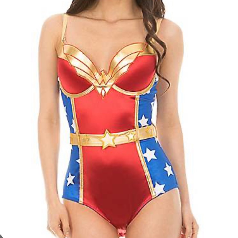 Wonder Woman Bodysuit Corset Undergal Medium
